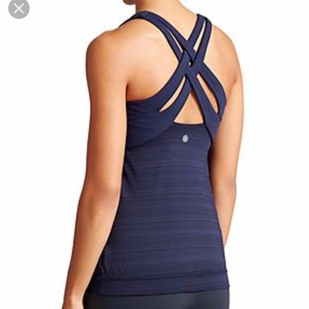 NWT Athleta Crunch and Punch Tank Navy XXS